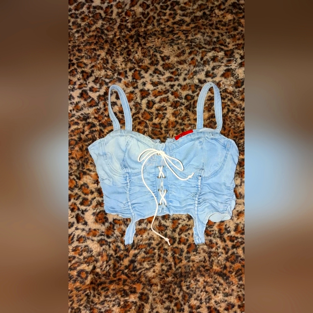 Jean Crop Top
